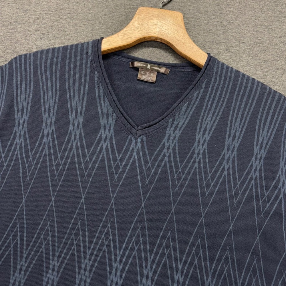 Tiger Woods Sweater Vest Mens XL Navy V-Neck Golf Performance Stretch Sleeveless